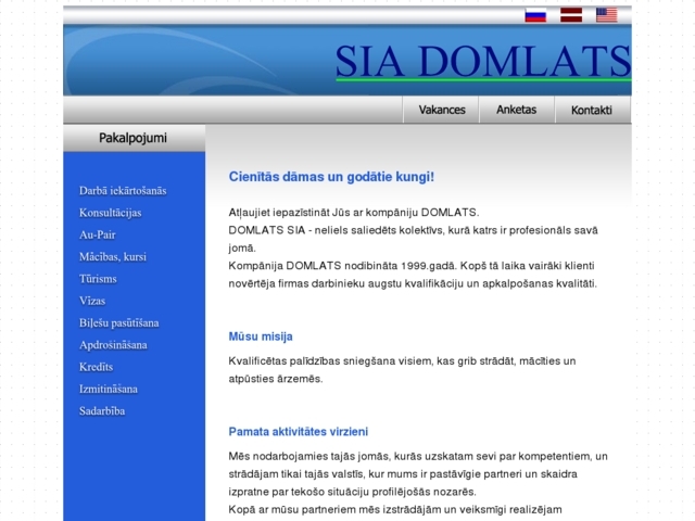 Domlats, SIA