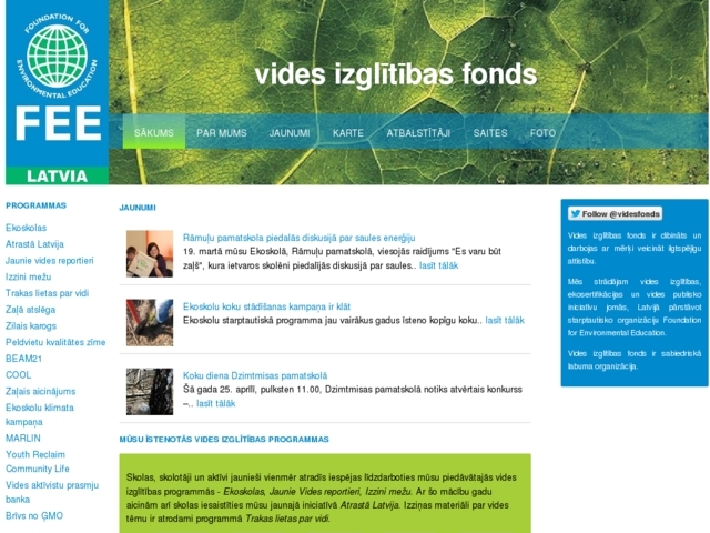 Vides izglītības fonds, 